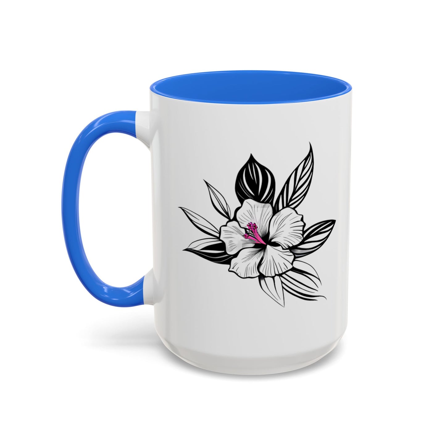 "Elegant Mug: White Orchid - Floral Delicacy for Your Moments", 11oz