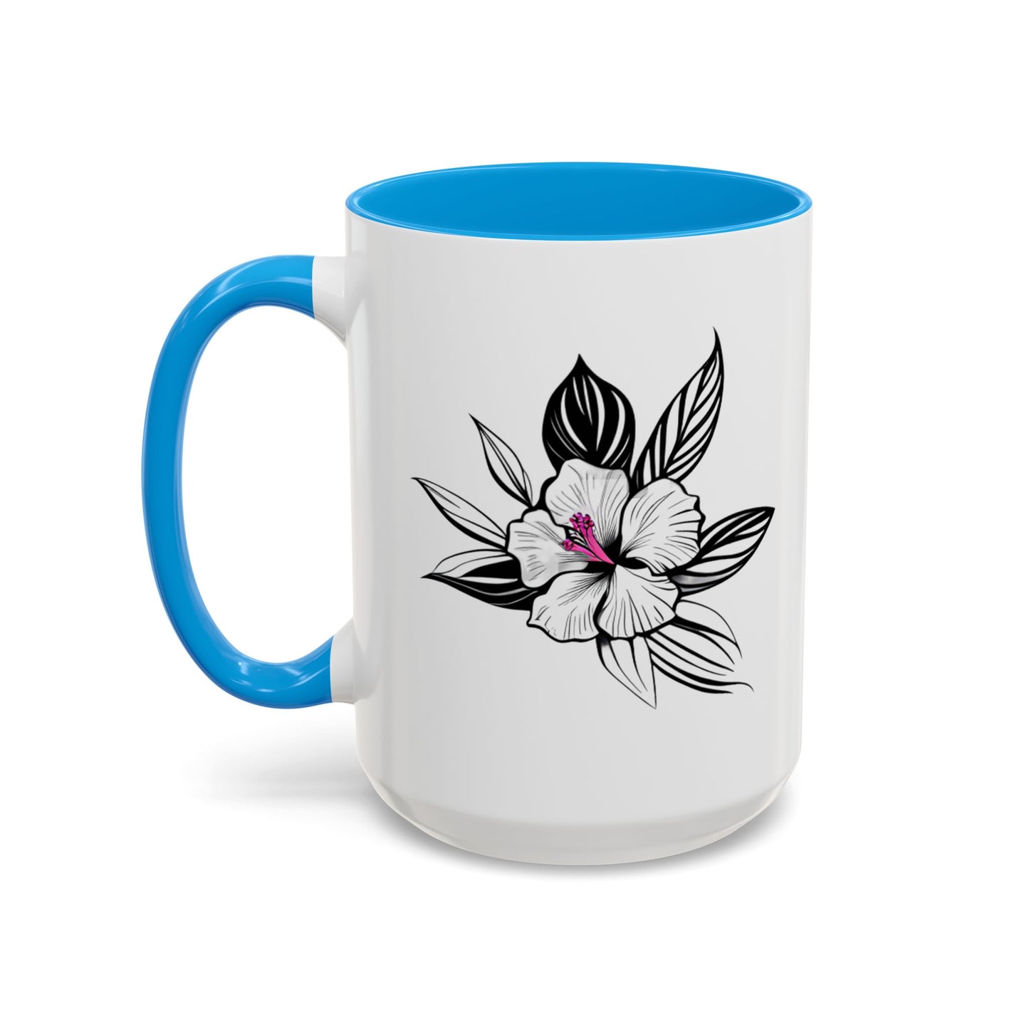 "Elegant Mug: White Orchid - Floral Delicacy for Your Moments", 11oz