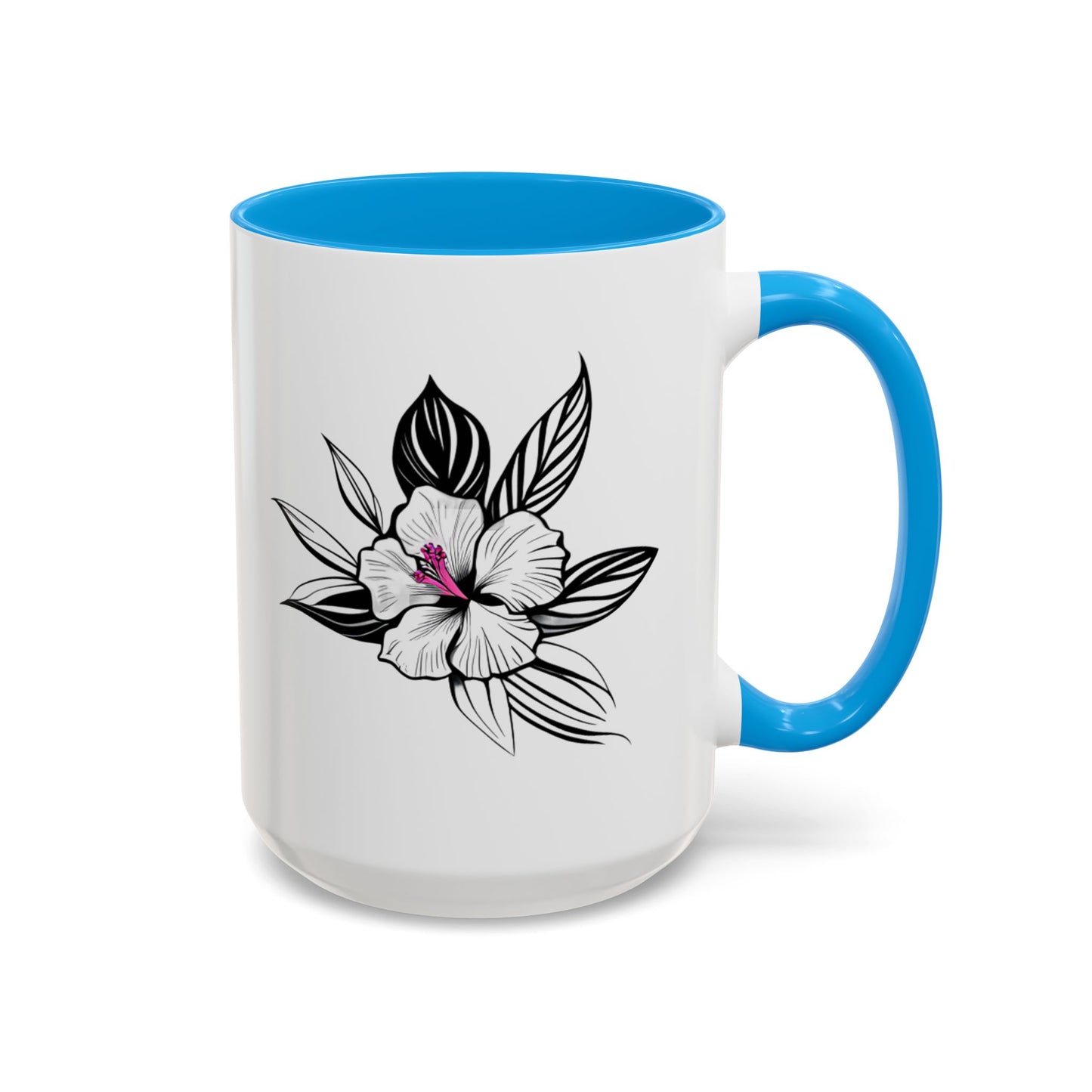 "Elegant Mug: White Orchid - Floral Delicacy for Your Moments", 11oz